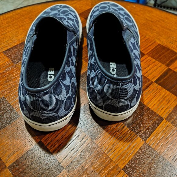 Coach Signature C Slip-On Sneakers – Navy Blue - Picture 3 of 4